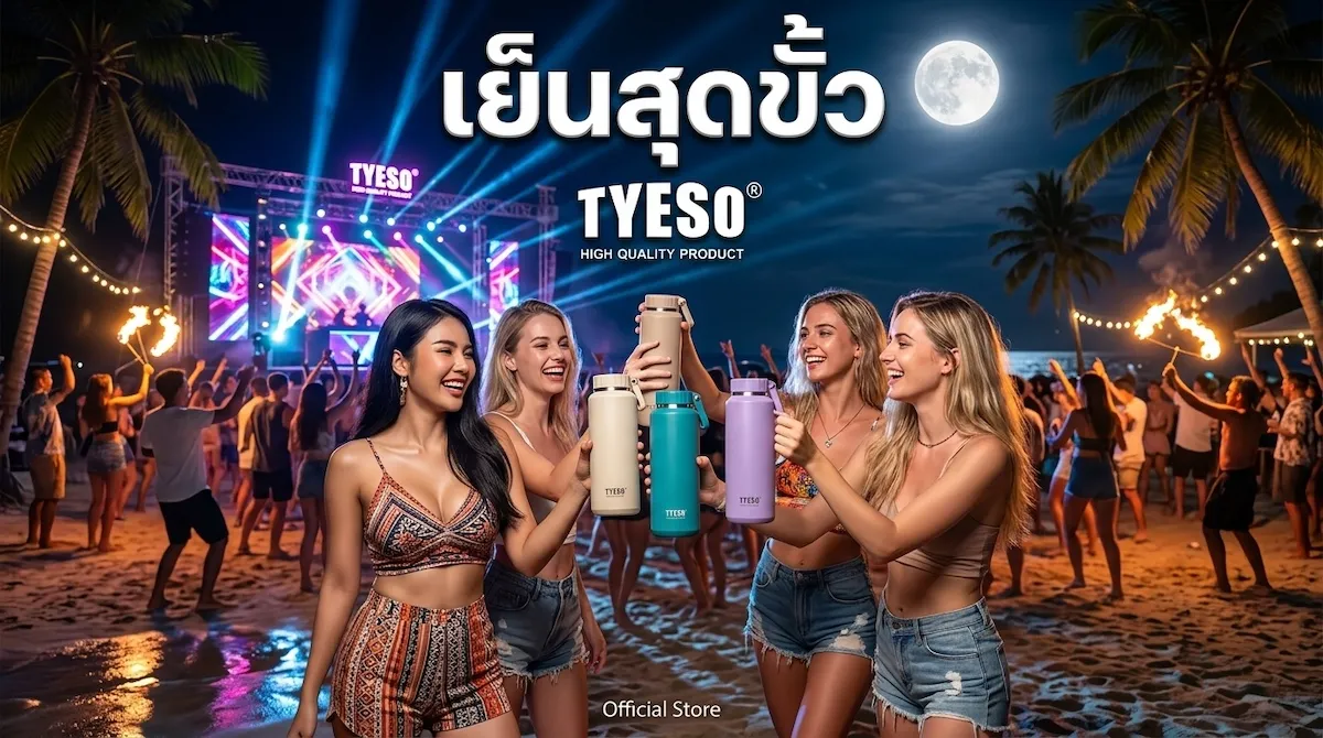 รีวิว กระบอกน้ำเก็บอุณหภูมิ TYESO TS-8755C TS-8756C สแตนเลส SUS304 500ml 710ml