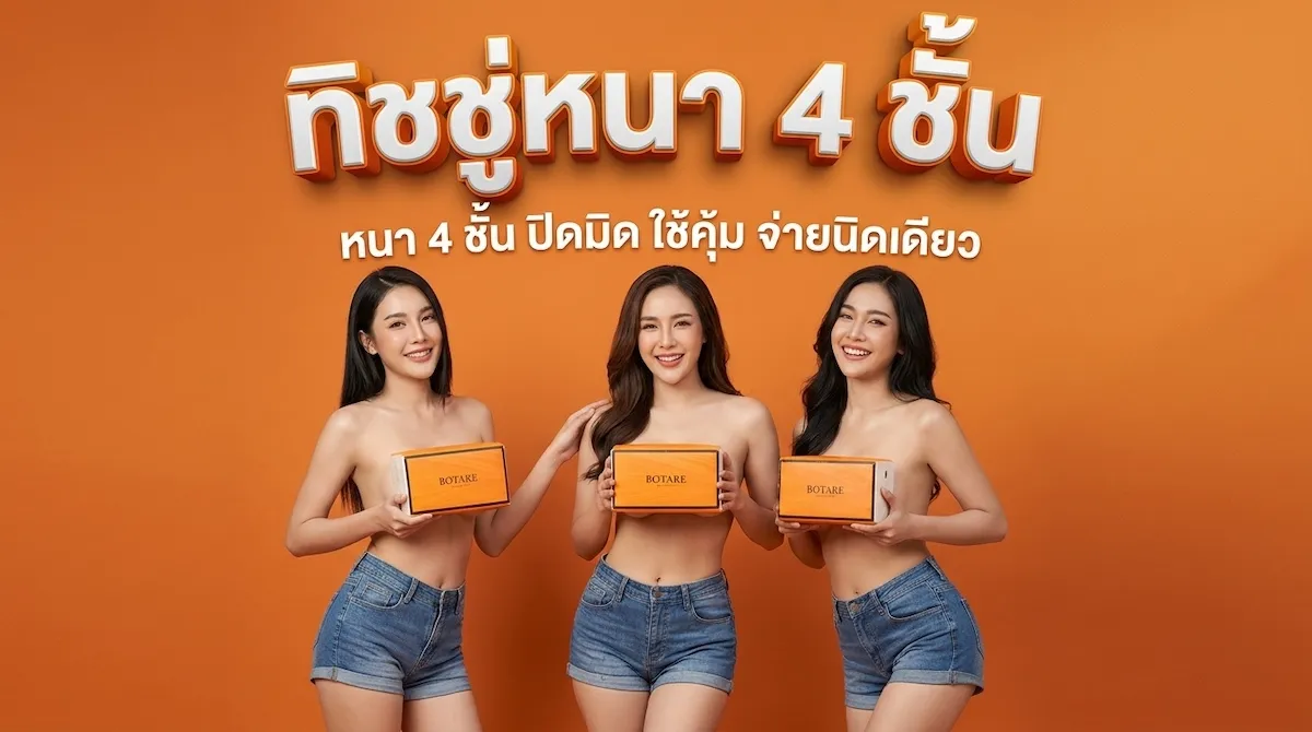 รีวิว กระดาษทิชชู่ Botare Air Cushion 4 ชั้น 360 แผ่น ไม่เป็นขุย