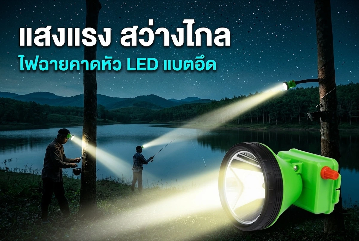 ไฟฉายคาดหัว Nova-6707 LED แสงแรง สว่างไกล แบตอึด